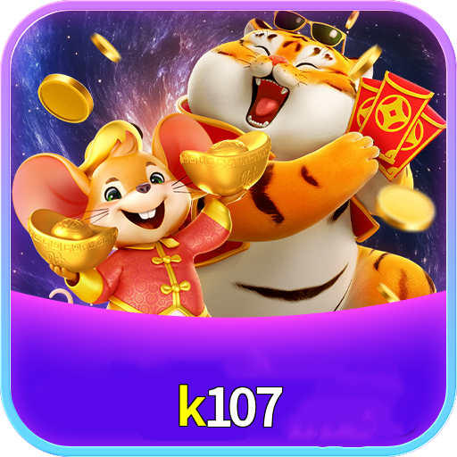 Imagem promocional da k107 mostrando a plataforma e suas vantagens